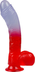 You2Toys Jolly Buttcock Реалистично дилдо с Топки и Вендуза Ясен/червен 17см