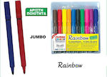 Rainbow Jumbo Lavabili Markere de desen Groși Set 10 Culori