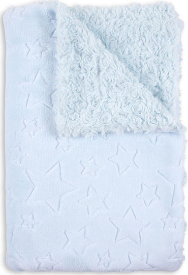 Interbaby Одеяло Детски пелени за пелени Син 80x110см.