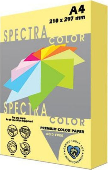 Spectra Color Χαρτί Εκτύπωσης A4 80gr/m² 500 φύλλα Κίτρινο