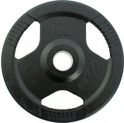 Welfit Rubber Strength Training Plate 1 x 10kg Ø51mm with Handles