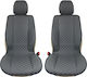 Auto Gs Leatherette Seat Covers Set 2pcs Royal Gray