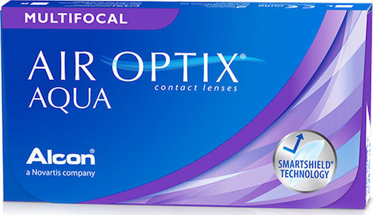 Air Optix Aqua 3 Месечно Мултифокални Контактни Лещи Силиконов хидрогел