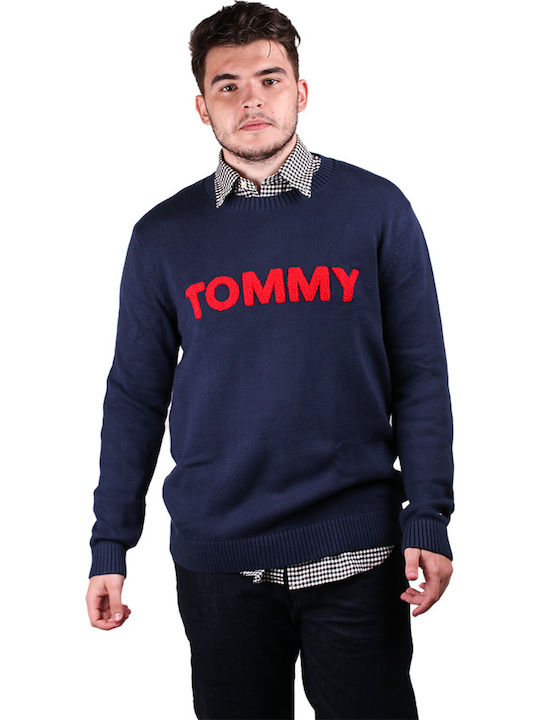 Tommy Hilfiger Herren Langarm-Pullover Marineblau