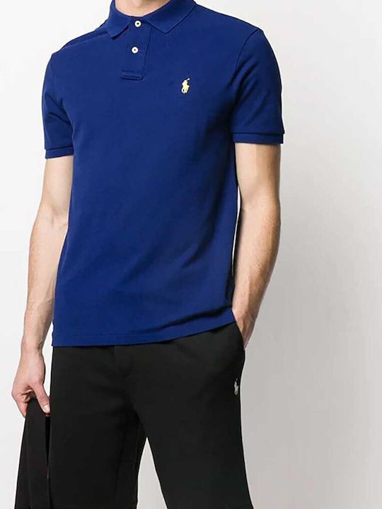 Ralph Lauren Men's Short Sleeve Blouse Polo Navy Blue