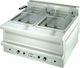 Visvardis Фритюрница Газ Двойна 18кВт Капацитет 2x15л 75x70x35см Classic FG15+15