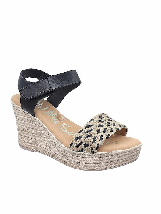 Oh My Sandals Platforme dama Negre