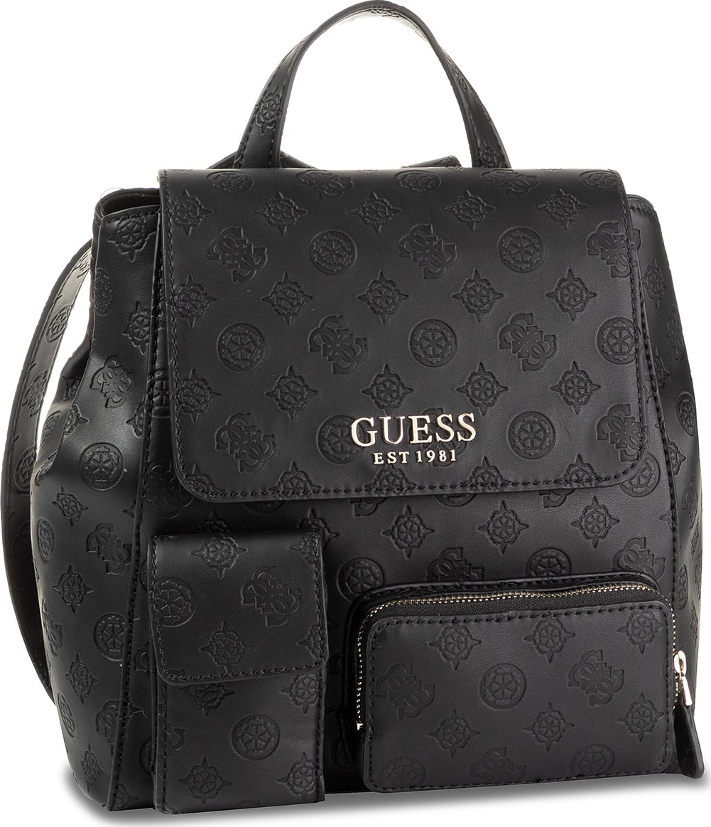 Guess Ilenia Pocket Backpack HWSG7473320 Γυναικεία Τσάντα Πλάτης Μαύρη