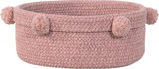 Lorena Canals Kinder Aufbewahrungskorb aus Stoff Tray Rosa 30x30x12cm 1Stück