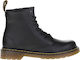 Dr. Martens Kids Leather Boots with Zipper Black