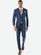 Sogo Men's Summer Suit Regular Fit Blue