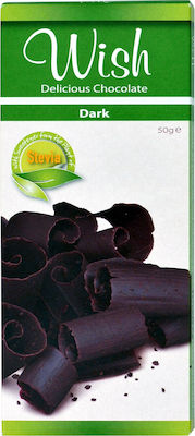 Wish Stevia Dark Chocolate Dark with 70.3% Cocoa & Stevia 50gr 1pcs