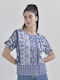 Ble Resort Collection Women's Top Beachwear Blue