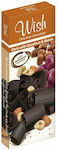 Wish Organic Chocolate Dark Hazelnut with 55% Cocoa Sugar-Free 75gr 1pcs