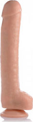 Master Cock The Destroyer Glass Dildo with Balls and Suction Cup Flesh 42cm