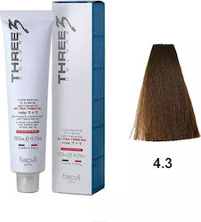 Faipa Three Colore Кремова Боя За Косa 4.3 Кафя...