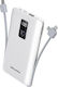 Awei P8K Power Bank 10000mAh με Θύρα USB-A Λευκό