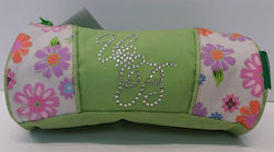 Graffiti Flower Strass Pencil Case Barrel Green