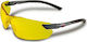 3M Amber Safety Glasses for Protection with Yellow Lenses 1pcs