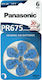 Panasonic Батерии За Слухови Апарати 675 1.4V 6бр