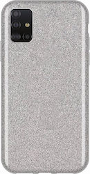 Forcell Silicone Back Cover Silver (Galaxy A51)