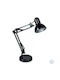 Fan Europe Architetto Office Lamp with Foldable Arm for Socket E27 in Black Color