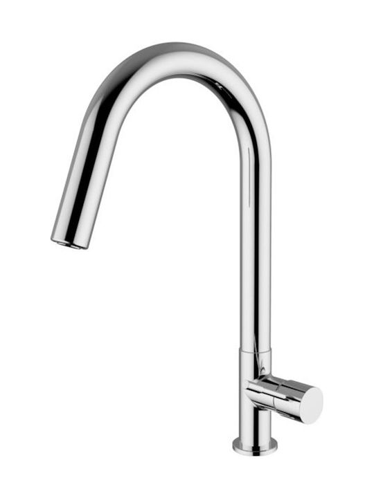 Ottone Meloda Kitchen Faucet Counter Chrome