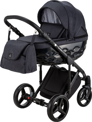 Adamex Chantal 3 in 1 Adjustable 3 in 1 Baby Stroller Suitable for Newborn Black