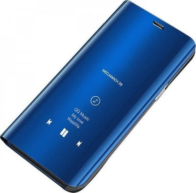 Hurtel Clear View Plastic Book Blue (Galaxy S20)