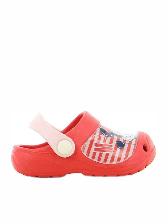 Disney Minnie Mouse Children's Beach Clogs Red