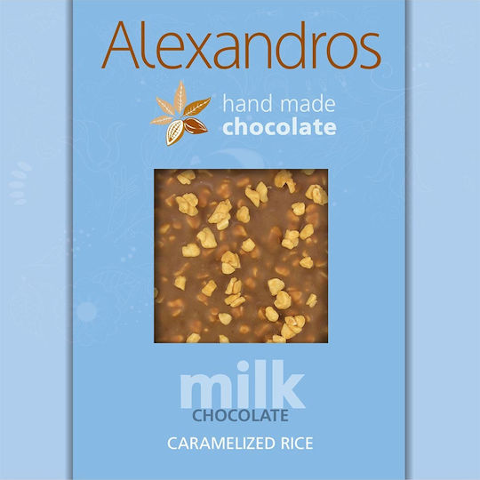Alexandros Ciocolata Lapte Orez caramelizat 90gr