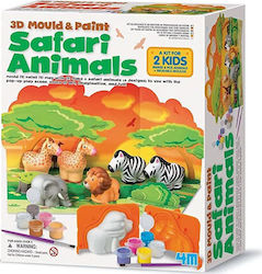 4M Painting 3D Safari Animals for Children 5++ Years