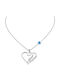 Silver necklace heart mom 925