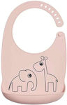 Done by Deer Friends Waterproof Bib Silicone with Button & Pocket Powder