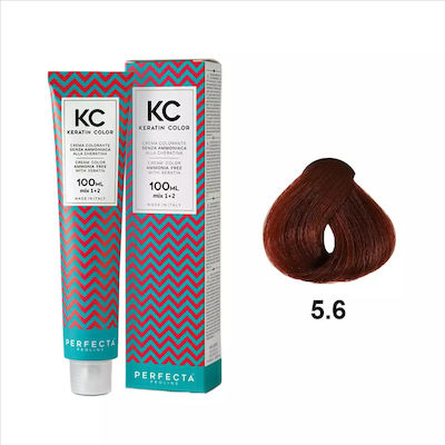 Faipa Perfecta Keratin Color Hair Dye no Ammonia 5.6 Chestnut Light Red 100ml