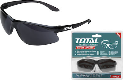 Total Safety Glasses with Black Tint Lenses