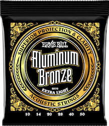 Ernie Ball Aluminiu Bronz Set Corzi Pentru Chitară Acustică Aluminiu Bronz 10 - 50 Extra Ușoare Ernie Ball Aluminiu Bronz Set Corzi Pentru Chitară Acustică Aluminiu Bronz 10 - 50 Extra Ușoare