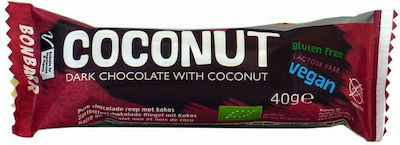 Bonvita Organic Chocolate Dark with Coconut Vegan with 54% Cocoa 40gr 1pcs