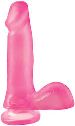 Basix Rubber Works Realistisches Dildo mit Hoden und Saugnapf Rosa 15cm