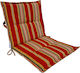 Ravenna Garden Chair Cushion with Back Zinnia Orange 43x43cm.