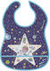 Laken Cosmos Waterproof Bib Plastic with Hoop & Loop Fastener & Pocket Blue for 24 m+ LBC