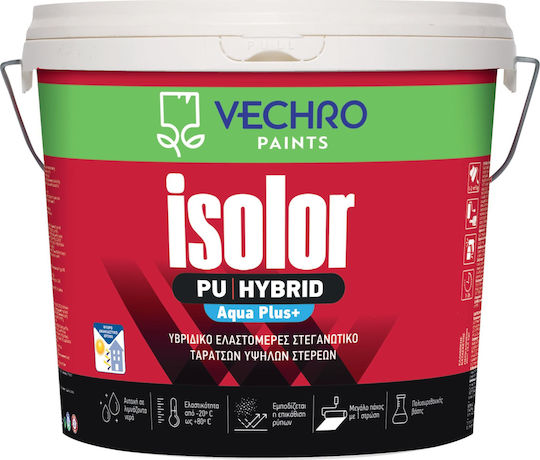 Vechro Isolor Pu Hybrid Aqua Plus+ Elastomeric Acrylic Polyurethane Waterproofing Ceramic Red 0.75lt