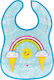 Laken Katuki Saguyaki Waterproof Bib Plastic with Hoop & Loop Fastener & Pocket Light Blue for 0 m+