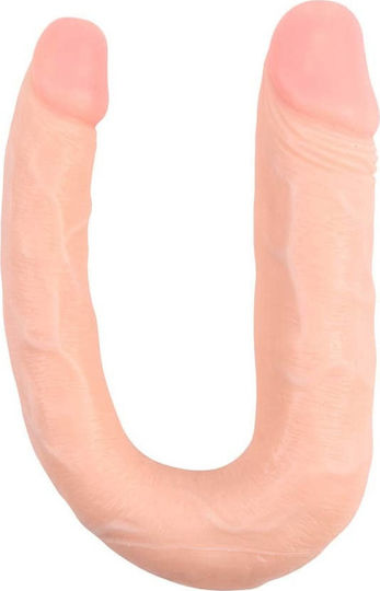 Chisa Novelties Ballsy Super Cock Her-Her Overlap #03 Двойно дилдо Плът 17см