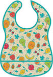 Laken Fruittutitos Waterproof Bib Plastic with Hoop & Loop Fastener & Pocket Multicolored