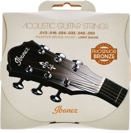 Ibanez Set of Phosphor Bronze Strings for Acoustic Guitar IACSP6C