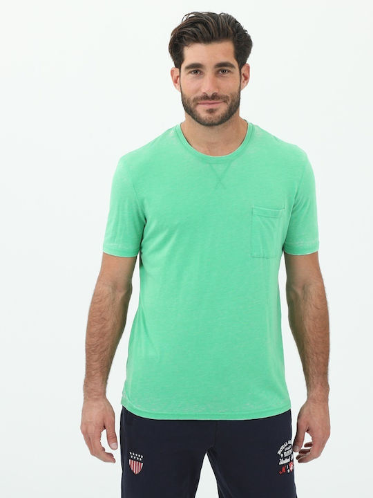 BodyTalk 1201-951228 Ανδρικό T-shirt Πράσινο Μονόχρωμο