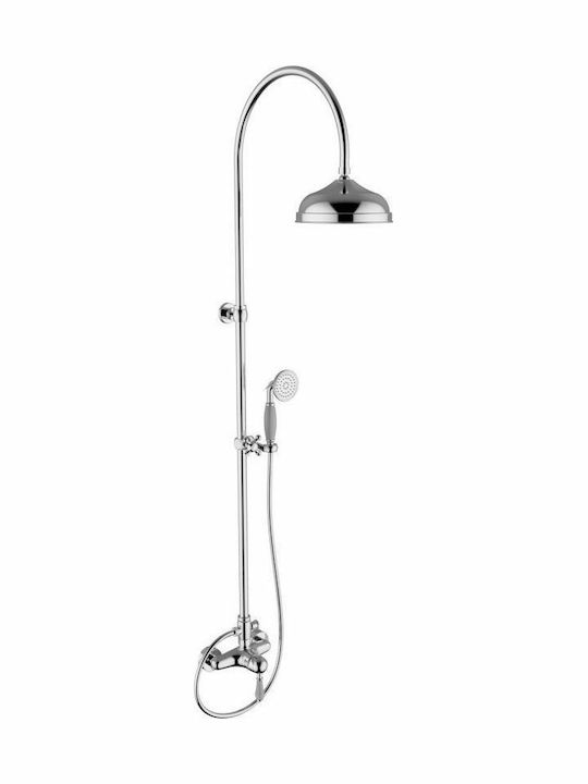 Ottone Meloda Jar 2 Shower Column with Mixer Bronze