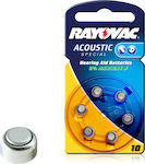 Rayovac Acoustic Special Μπαταρίες Ακουστικών Βαρηκοΐας 10 1.45V 6τμχ