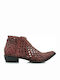 Gioseppo Ayden Leather Women's Ankle Boots Burgundy